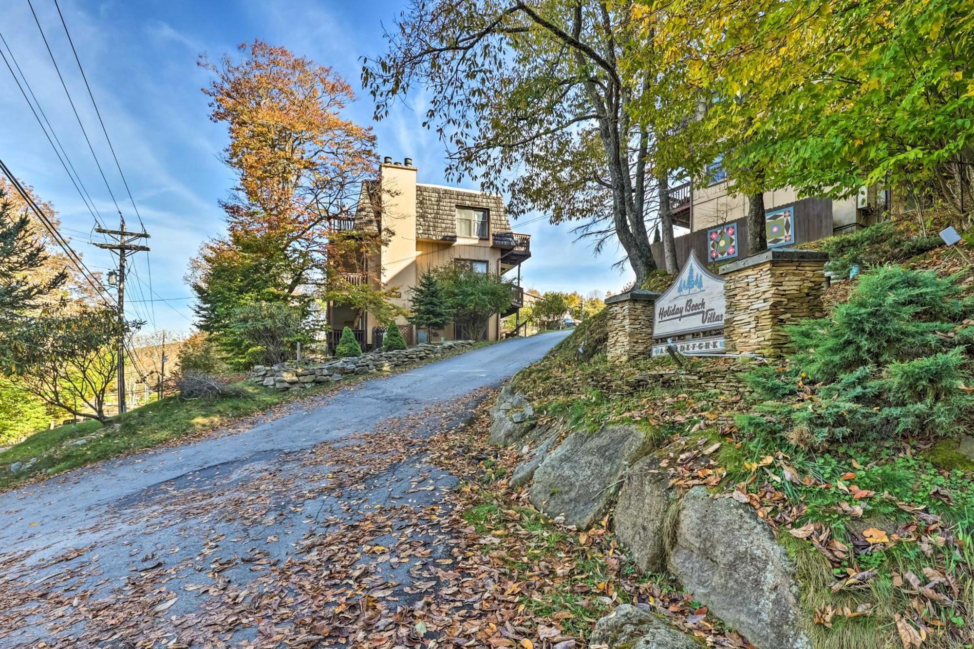 Beech Mountain Studio With Balcony Less Than 1 Mi To Skiing! 외부 사진